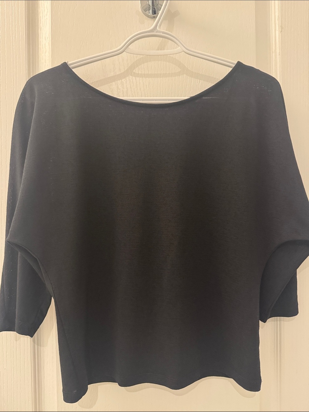 Dynamite Black Boatneck Dolman Sleeve Top